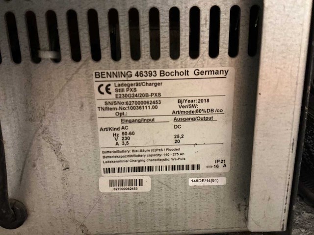 Still - 24v 20a - battery chargers - 2018 - afbeelding 2 van  2