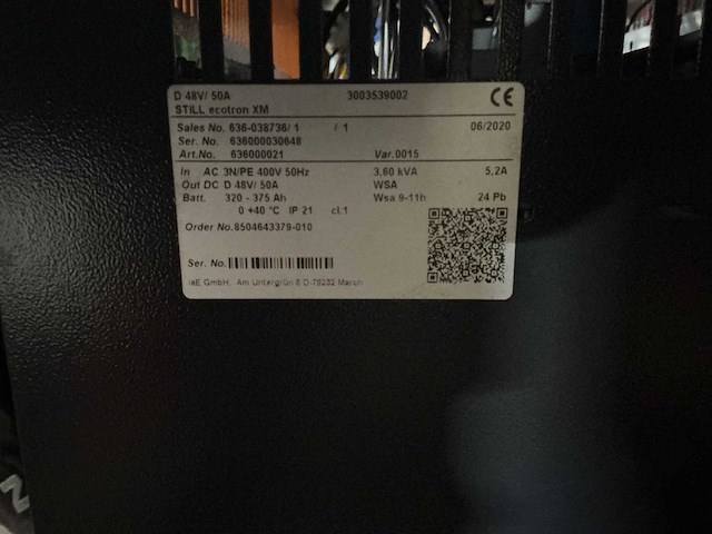 Still - 48v 50a - acculaders - 2020 - afbeelding 2 van  2