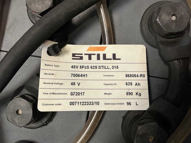 Still - 48v 5pzs 625ah - acculaders - 2017 - afbeelding 4 van  4