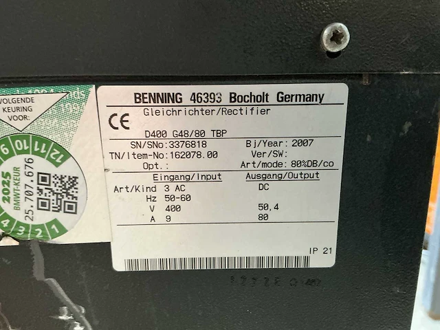 Still - 48v 80a - acculaders - 2007 - afbeelding 3 van  3