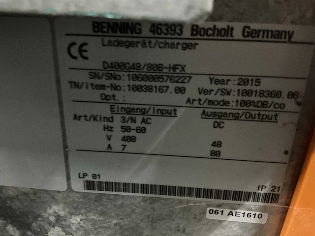 Still - 48v 80a - acculaders - 2015 - afbeelding 2 van  2