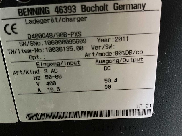 Still - 48v 90a - acculaders - 2011 - afbeelding 2 van  2