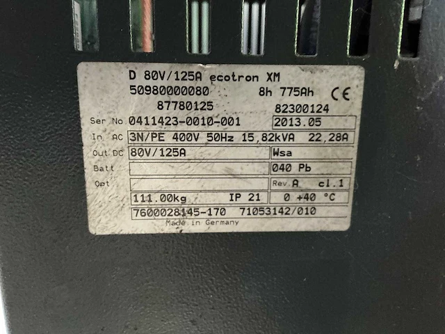 Still - 80v 125a - acculaders - 2013 - afbeelding 2 van  2