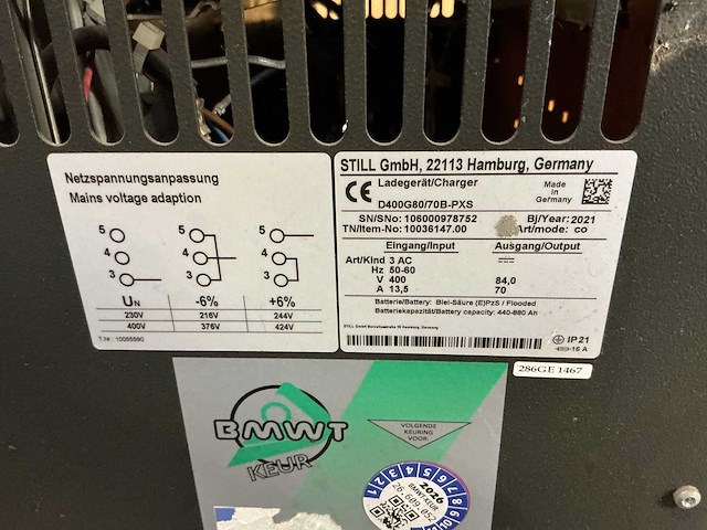Still - 80v 70a - acculaders - 2021 - afbeelding 2 van  3