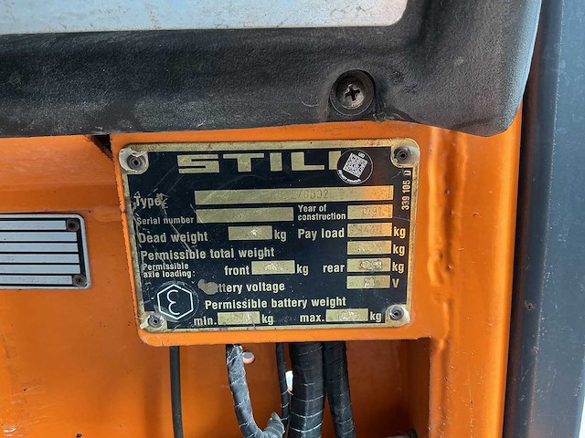 Still - efg 2/6002 - vorkheftrucks - 1991 - afbeelding 4 van  11