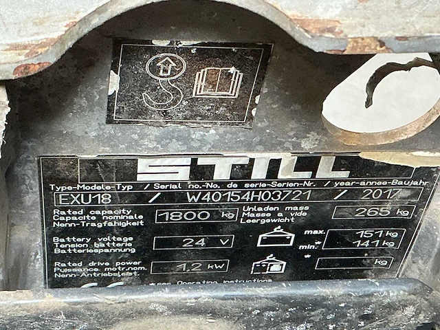 Still - exu-18 - elektrische pallettrucks - 2017 - afbeelding 7 van  8
