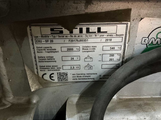 Still - exu sf20 - elektrische pallettrucks - 2018 - afbeelding 7 van  7