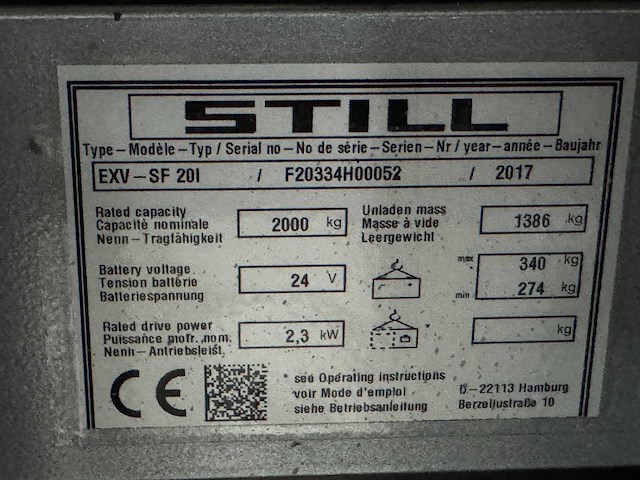 Still - exv-sf 20i - stackers - 2017 - afbeelding 9 van  10