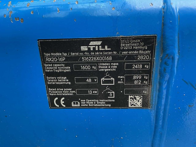 Still - rx20-16 - forklift trucks - 2020 - afbeelding 3 van  12
