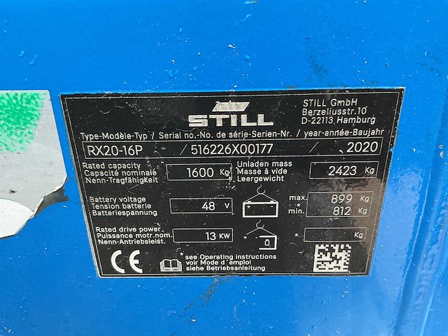 Still - rx20-16/p - vorkheftrucks. - afbeelding 3 van  12