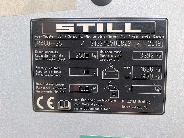Still - rx60-25 - vorkheftruck - afbeelding 8 van  17