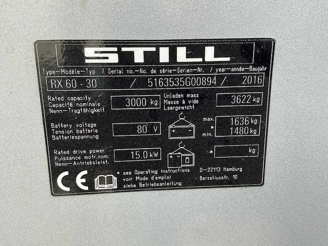 Still - rx60-30 - forklift trucks - 2016 - afbeelding 3 van  11