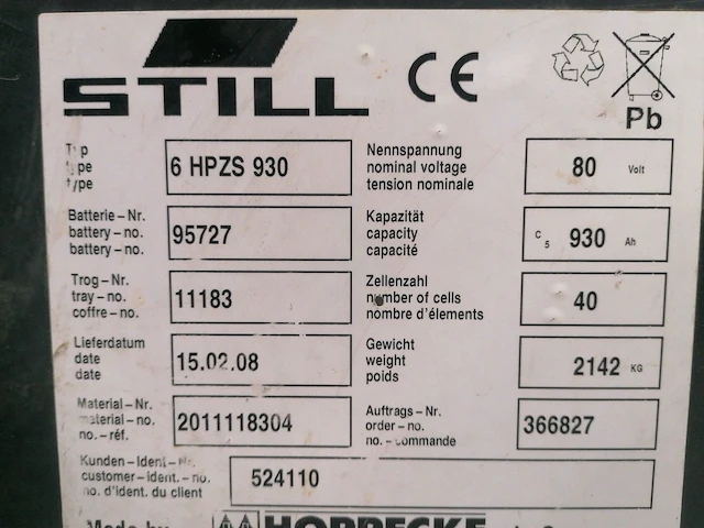 Still - rx60-40 - vorkheftruck - afbeelding 2 van  12