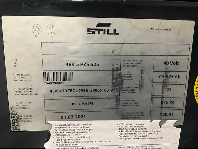 Still rx 20-20 2000kg lepelversteller accu 2021 vorkheftruck - afbeelding 10 van  19