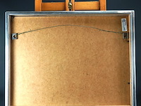 Stilleven in passe-partout, in houten lijst, achter glas - afbeelding 5 van  5