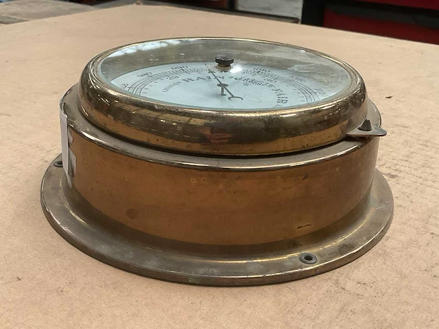 Stockburger inch millibar vintage marine barometer - afbeelding 3 van  3