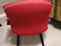 Stoel - rood gestoffeerd - 63x65x95cm - afbeelding 3 van  3