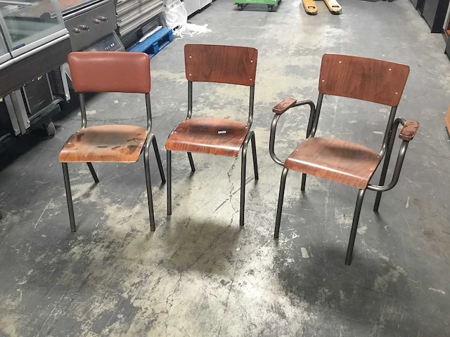 Stoel - school stoelen (25x) - afbeelding 2 van  5