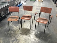Stoel - school stoelen (25x) - afbeelding 2 van  5