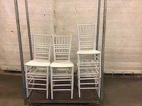 Stoel (7x) wit bruiloft - afbeelding 5 van  5