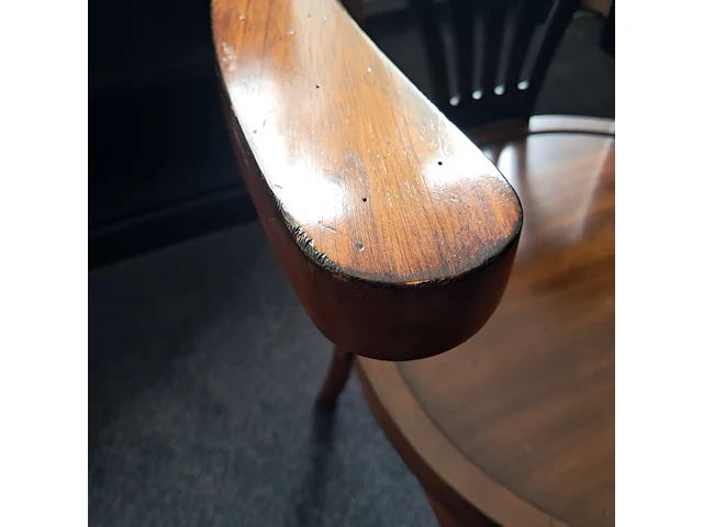 Stoel met armleuningen authentic models, hout - afbeelding 2 van  3