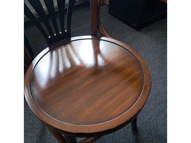 Stoel met armleuningen authentic models, hout - afbeelding 3 van  3