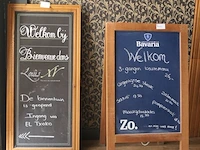 Stoepbord en wandbord
