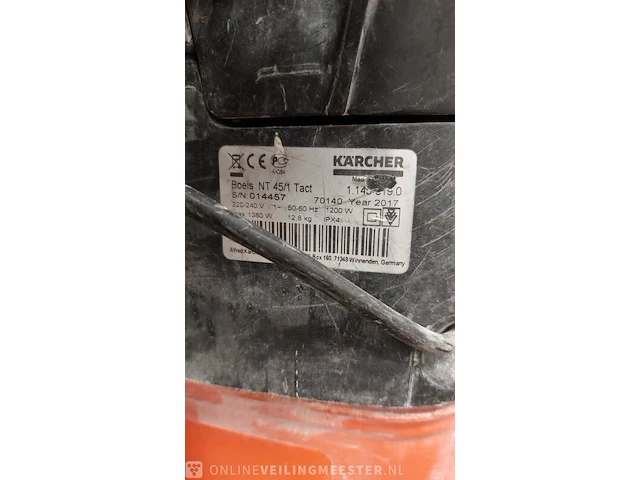 Stof-/waterzuiger kärcher, nt45/1 tact - afbeelding 8 van  8