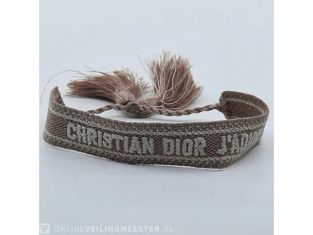 Stoffen armband christian dior - afbeelding 1 van  7