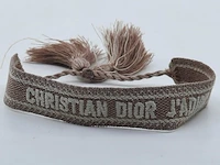 Stoffen armband christian dior - afbeelding 1 van  7