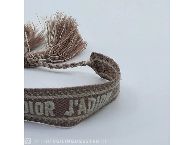 Stoffen armband christian dior - afbeelding 3 van  7
