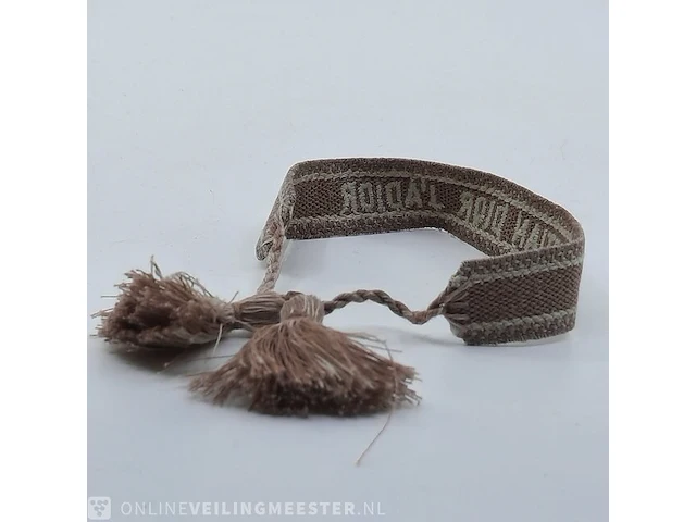 Stoffen armband christian dior - afbeelding 6 van  7