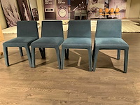 Stoffen eetkamerstoel (4x) - afbeelding 1 van  6