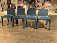 Stoffen eetkamerstoel (4x) - afbeelding 2 van  6