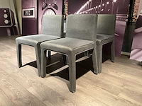 Stoffen eetkamerstoel (4x) - afbeelding 3 van  9