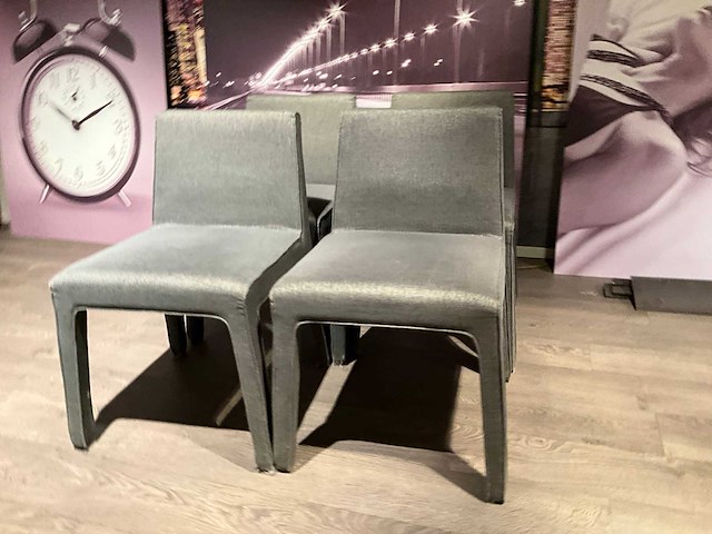 Stoffen eetkamerstoel (4x) - afbeelding 5 van  9