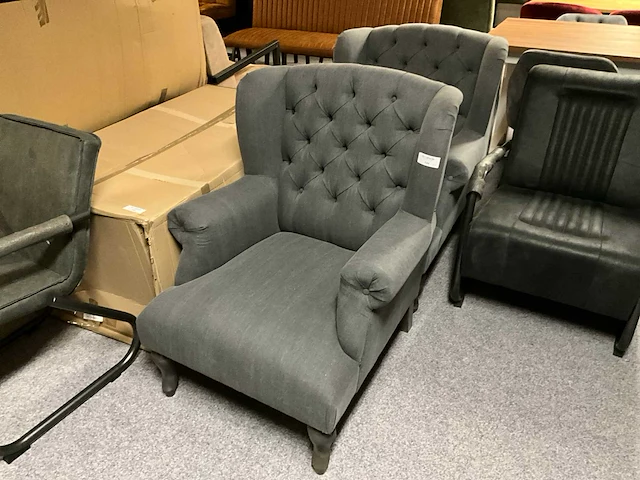 Stoffen fauteuil (2x) - afbeelding 1 van  5