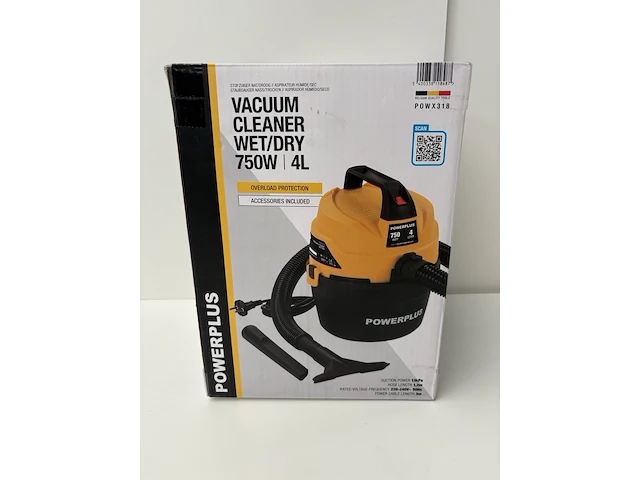Stofzuiger 750w 4 liter powerplus - afbeelding 1 van  1