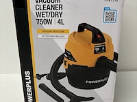 Stofzuiger 750w 4 liter powerplus - afbeelding 1 van  1
