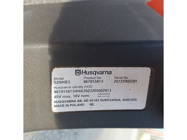 Stokheggenschaar, husqvarna, 520ihe3 - afbeelding 11 van  12