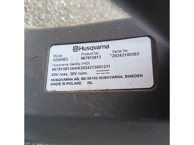 Stokheggenschaar, husqvarna, 520ihe3 - afbeelding 10 van  11