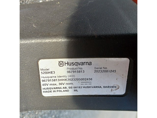 Stokheggenschaar, husqvarna, 520ihe3 - afbeelding 9 van  12