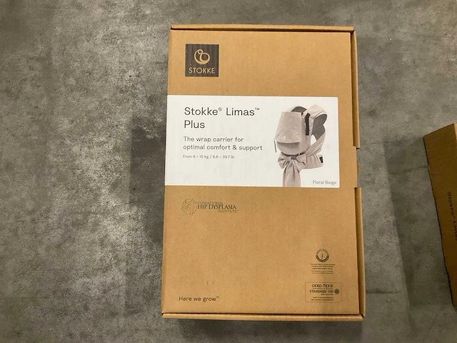 Stokke limas plus draagzak floral beige - afbeelding 2 van  2