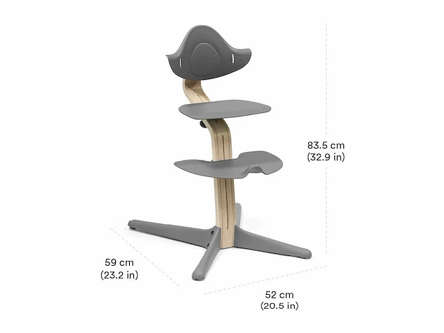 Stokke nomi chair natural/white - afbeelding 4 van  4