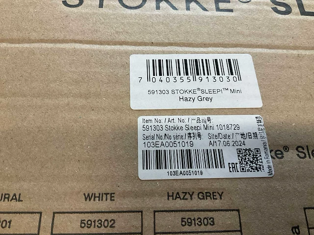 Stokke sleepi mini hazy grey - afbeelding 2 van  3