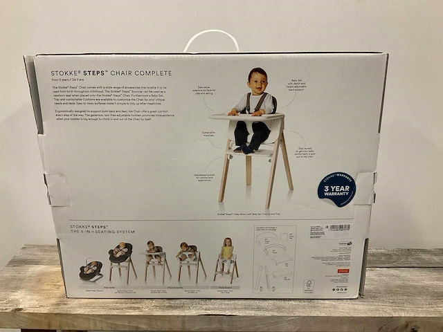 Stokke steps chair beech wood - afbeelding 2 van  4