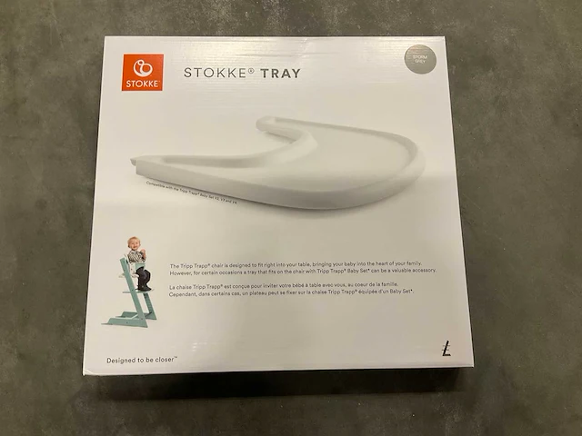 Stokke tray storm grey - afbeelding 2 van  2