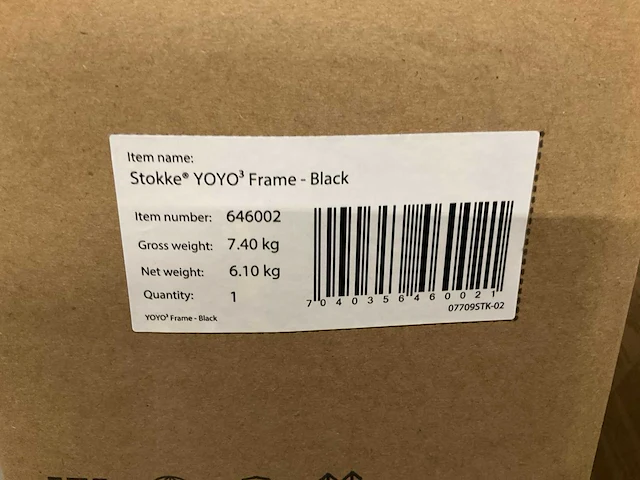 Stokke yoyo3 frame black - afbeelding 3 van  3
