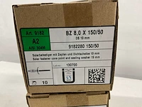 Stokschroef 8,0 x 150/50 (30x) - afbeelding 2 van  3