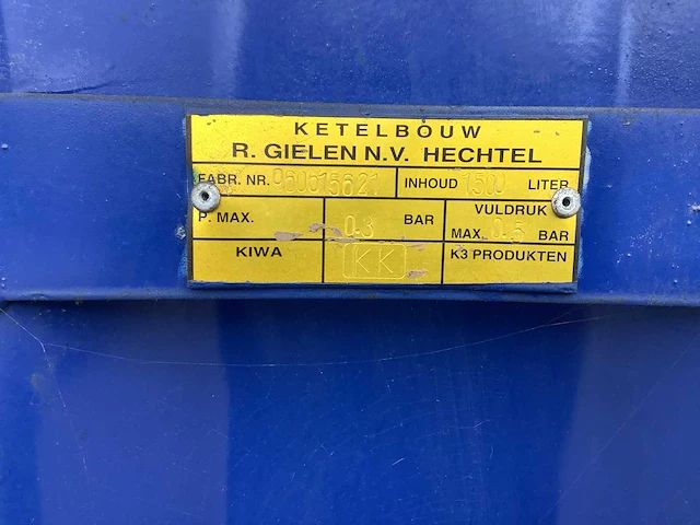 Stokvis 1500 olietank/olie opslag - afbeelding 7 van  7